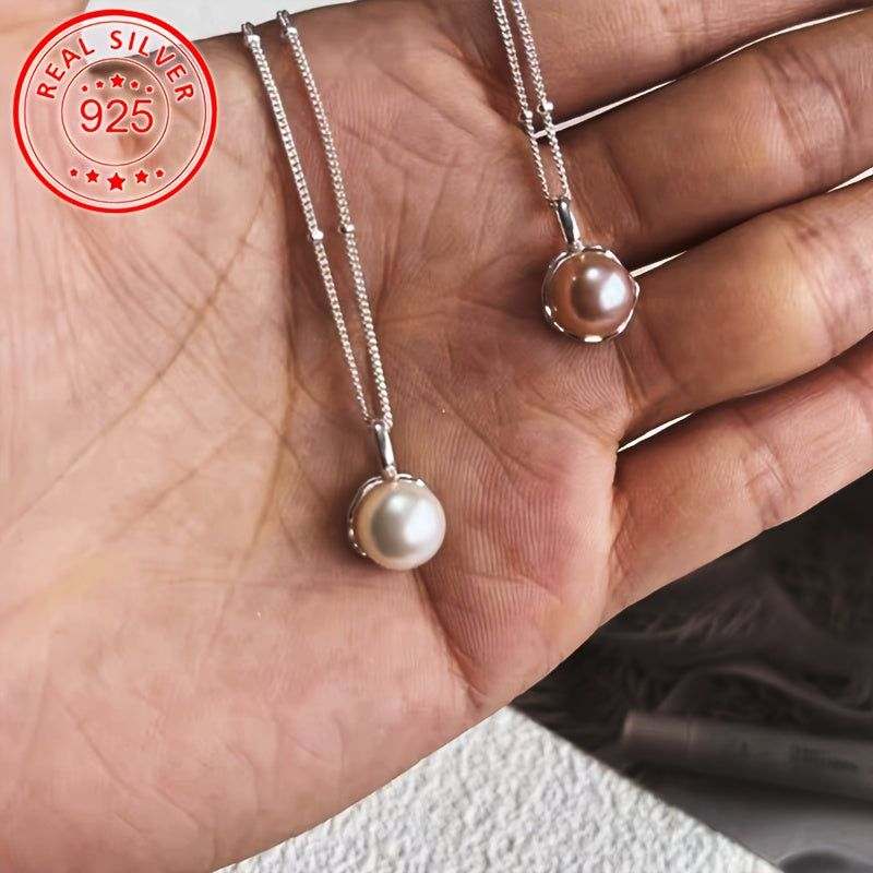 Dainty Pearl Necklace - Bjeul