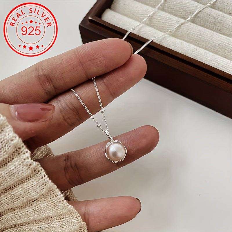 Dainty Pearl Necklace - Bjeul