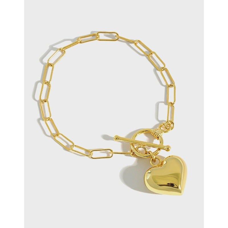 Danica Heart Chain Bracelet - Bjeul