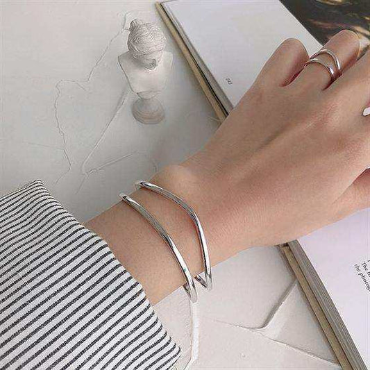 Double Stunner Open Bangle - Bjeul