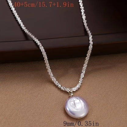 Elegant Freshwater Pearl Necklace - Hypoallergenic - Bjeul