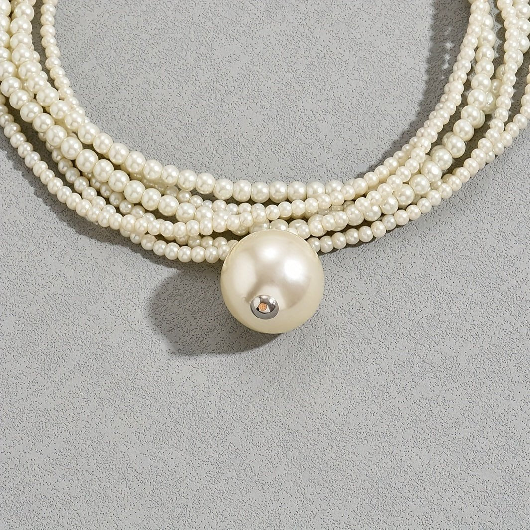 Exquisite Imitation Pearl Jewelry with Big Faux Pearl - Perfect for Formal Occasions and Daily Wear - Bjeul