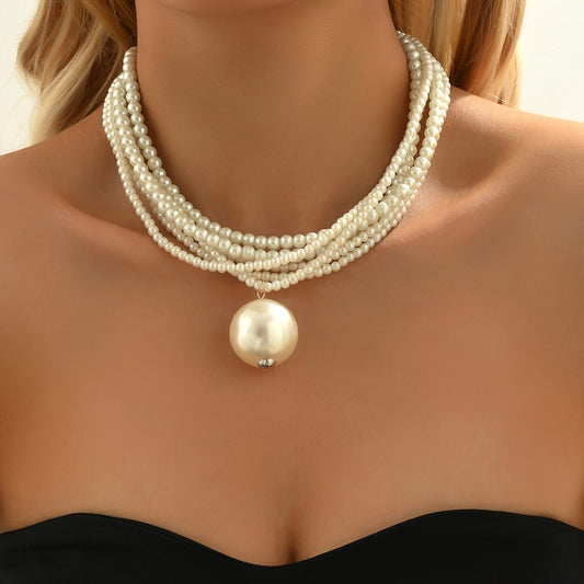 Exquisite Imitation Pearl Jewelry with Big Faux Pearl - Perfect for Formal Occasions and Daily Wear - Bjeul