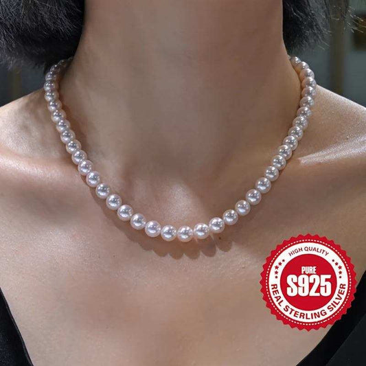 French Shell Pearl Necklace - Bjeul