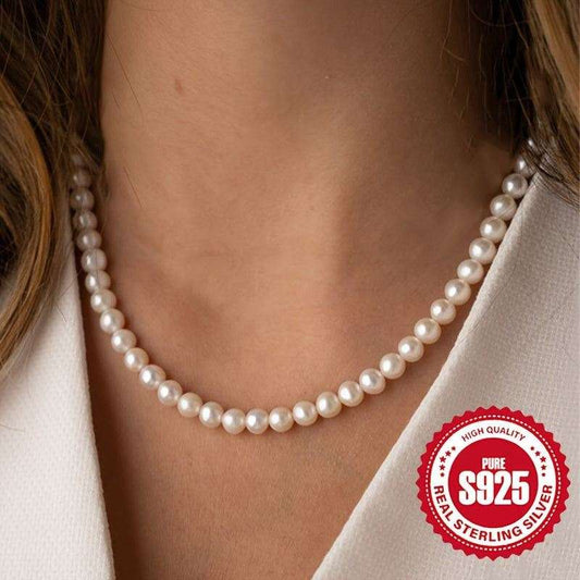 French Shell Pearl Necklace - Bjeul