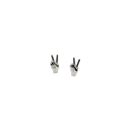 Graduation Victory Screw Flat Stud Earrings - Bjeul