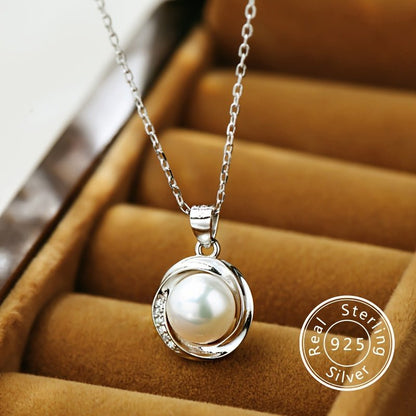 Minimalist Freshwater Pearl Pendant Necklace - Elegant, Versatile, and Durable Daily Wear Jewelry with Timeless Charm - Ideal Gift for Women with Refined Taste - Bjeul