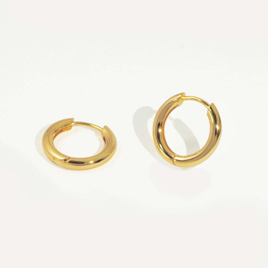 Minimalist Plain Hoop Earrings - Bjeul