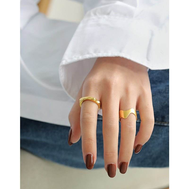 Ocean Wave Adjustable Ring - Bjeul