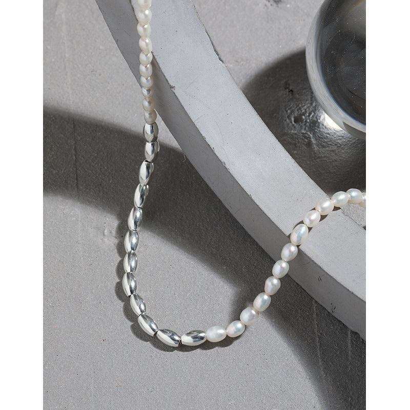 Oval Natural Pearl Waterdrop Necklace - Bjeul