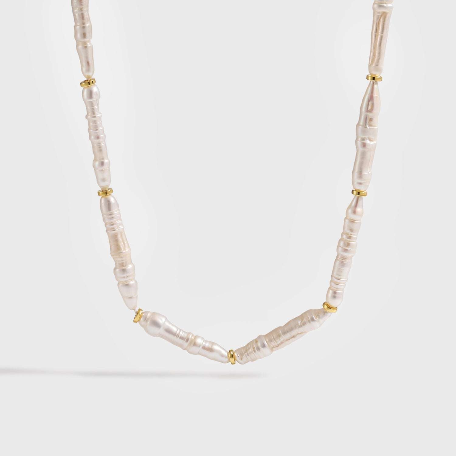 Original Pearl Necklace - Pearls Link Necklace | Bjeul