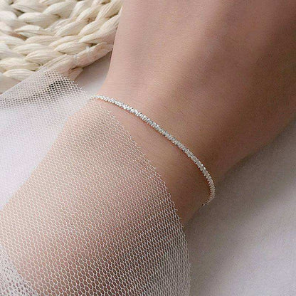 Shining Babysbreath 925 Sterling Silver Bracelet - Bjeul