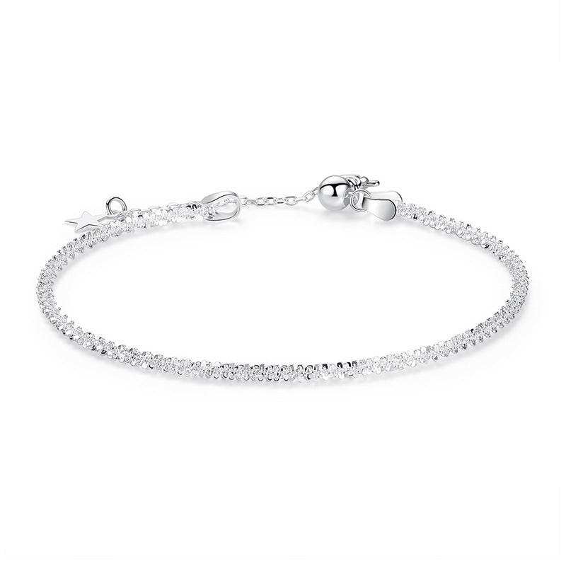 Shining Babysbreath 925 Sterling Silver Bracelet - Bjeul