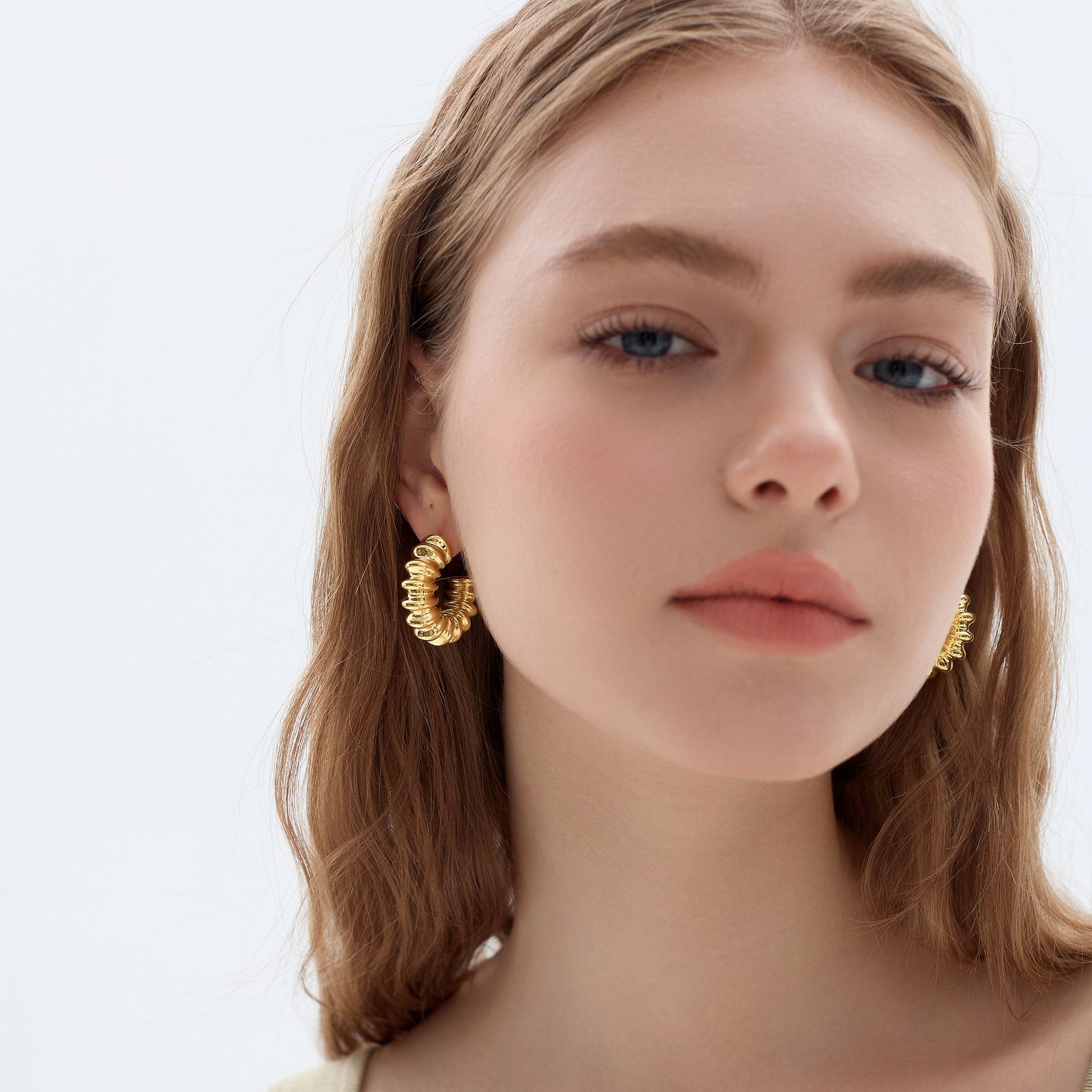 Silverlight Statement Earrings - Bjeul