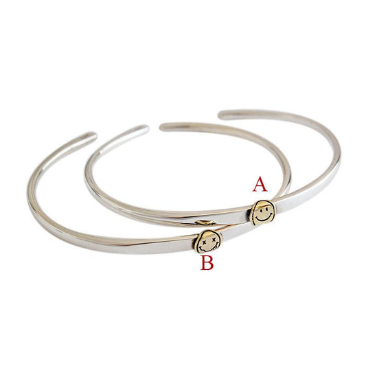 Smiley Open Promise Bangle - Bjeul