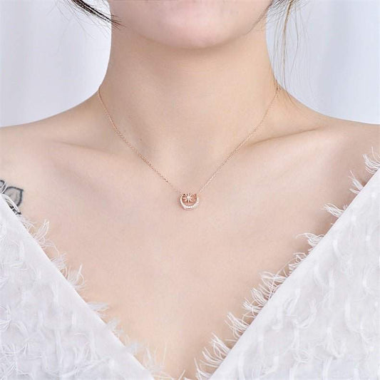 Star Crescent Moon Necklace - Bjeul