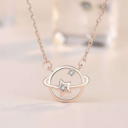 Star Planet Necklace - Bjeul