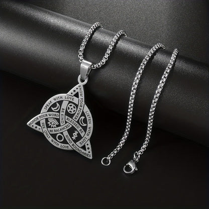 Viking Witch Celtic Knot Pendant Necklace - Protection Amulet Jewelry - Bjeul