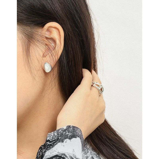 Waterdrop Pearls Stud Earrings - Bjeul